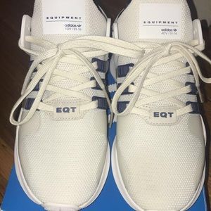 Adidas EQT sneakers blue and cream size 4.5